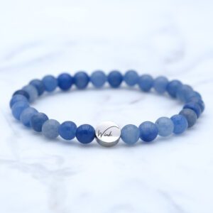 Blauwe Aventurijn armband - 6mm