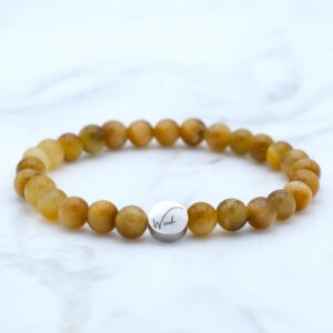 Gouden Tijgeroog armband - 6mm