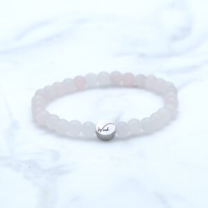 Rozenkwarts armband Kind - 4mm