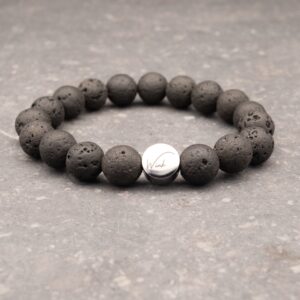 Lavasteen armband - 10mm