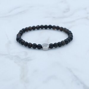Onyx armband kind - 4mm