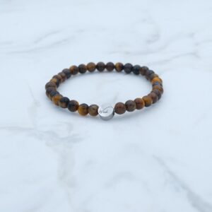 Tijgeroog armband kind - 4mm