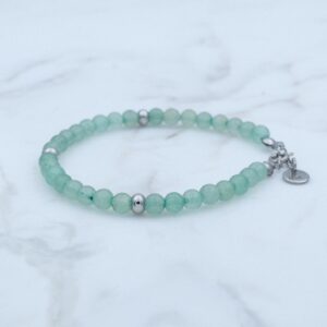 Aventurijn armband – 4mm RVS sluiting
